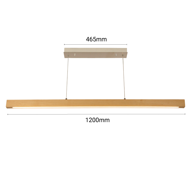 lampe suspendue led en bois